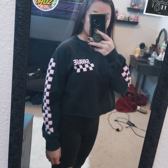 "Savage" Crop top - Picture 3 of 4